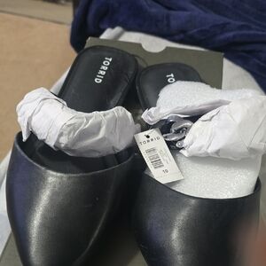 Torrid Black Slip-On Shoes Chain Link